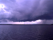 Thunderstorm - time for a break ashore 