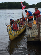 Peter joins the children of camp Patro 