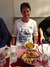 West Wind Brigade having supper in Arnpriar - Mary 